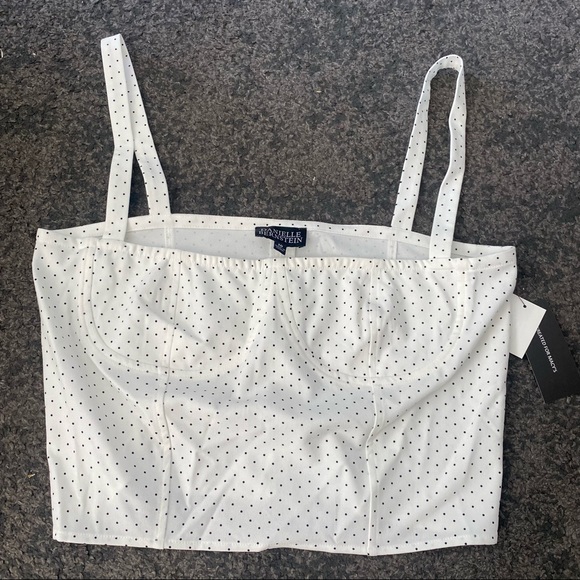 Danielle Bernstein weworewhat Polka Dot crop top - Picture 6 of 7